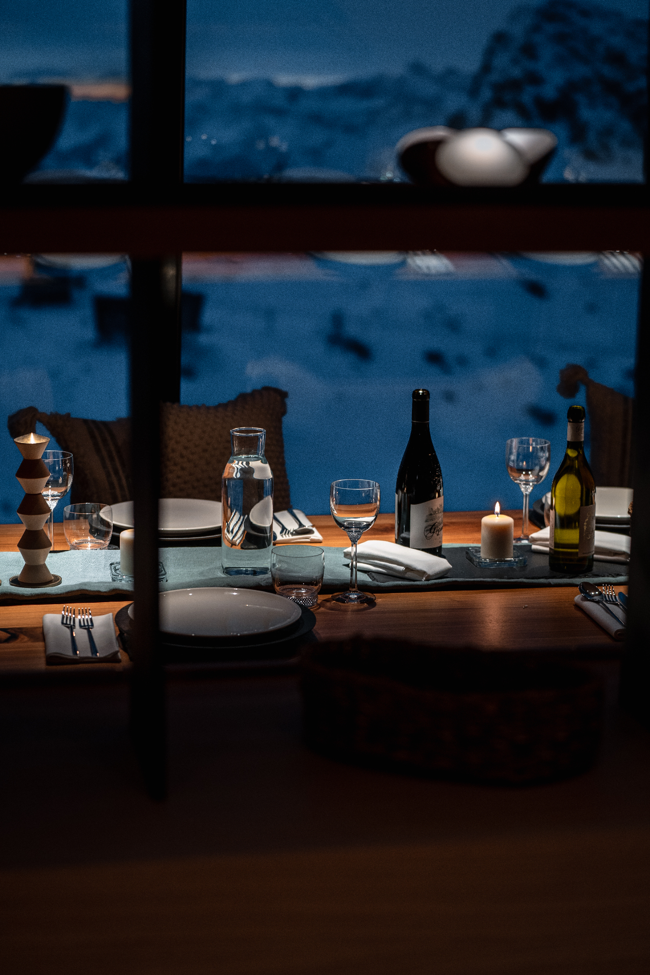 Dining area with views