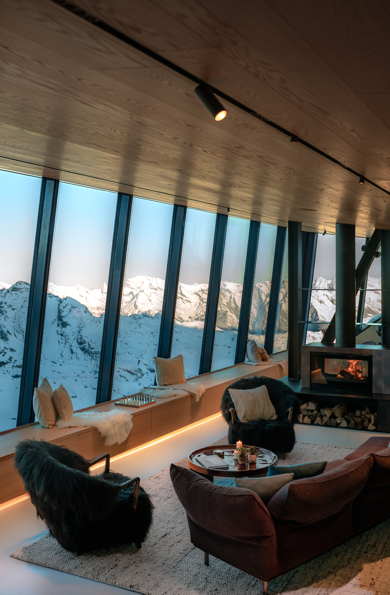 Panoramic mountain views from the sanctuary